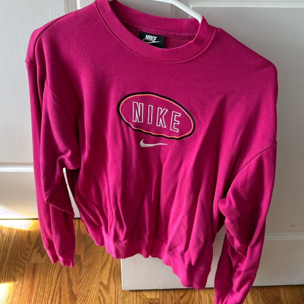 Pink Nike crewneck sweater